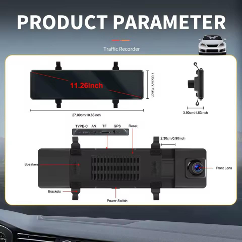 Camera Auto 4K, Inregistrare in bucla, Vedere nocturna, G-Sensor, Camera video marsarier inclusa in pachet [1]