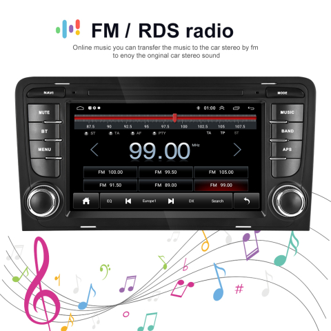 Navigatie Android 2gbRam Carplay Audi A3 S3 2003-2013, gps, wifi, bluetooth, android auto [8]