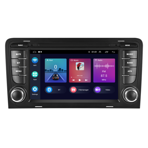Navigatie Android 2gbRam Carplay Audi A3 S3 2003-2013, gps, wifi, bluetooth, android auto [7]