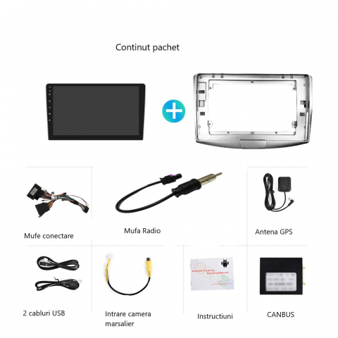 Navigatie Android 4gbRAM 64GB rom, Android 10, CarPlay si Android Auto, ecran 10 Inch, pentru Volkswagen Passat B6, B7, CC, GPS [6]