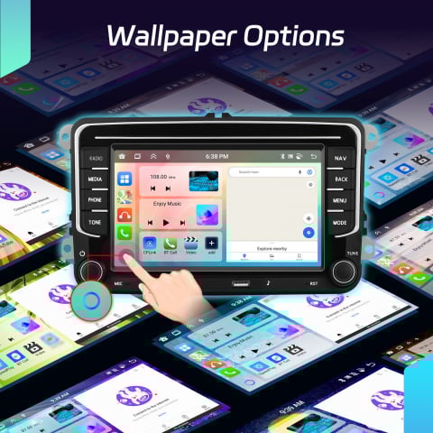 Navigatie Android Carplay, 4gbRAM, Display 9 inch, Carplay, 4 Core [2]