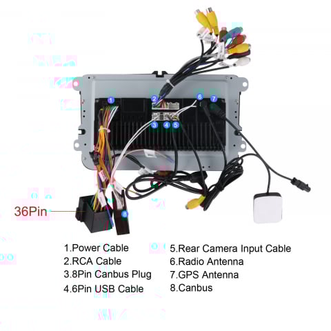 Navigatie Android Carplay, 4gbRAM, Display 9 inch, Carplay, 4 Core [3]