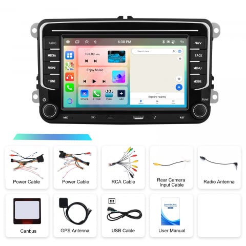Navigatie Android Carplay, 4gbRAM, Display 9 inch, Carplay, 4 Core [5]