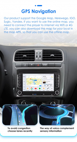 Navigatie Android, 4gbRAM, Carplay slot SIM, Display 7 inch, Carplay, 8 Core, pentru Passat B6,7, Eos, Tiguan, Golf 5,6, Skoda Octavia 2, Caddy, Sharan, Jetta Fabia, Superb, Seat Leon, Altea, Toledo, [2]
