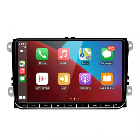 Navigatie Android, 4gbRAM, Carplay slot SIM, Display 9 inch, Carplay, 8 Core, pentru Passat B6 [4]