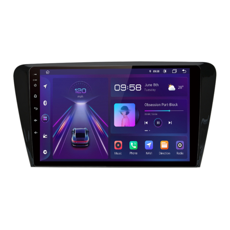 Skoda Octavia 3 2013-2020 - Navigatie JunSun 8gbRAM Skoda Octavia 3, gps, android 14, CANBUS, RAMA, 10 inchi carpad, 64gb ROM - - Copie