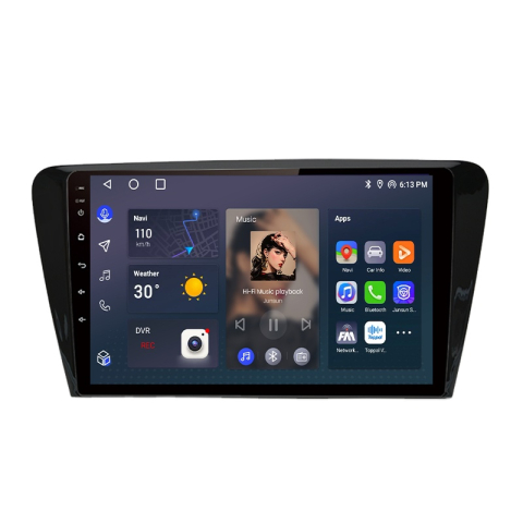 Skoda Octavia 3 2013-2020 - Navigatie JunSun 4gbRAM Skoda Octavia 3, gps, android 14, CANBUS, RAMA, 10 inchi carpad, 64gb ROM -