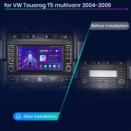 Navigatie Junsun 7 inch, 4GB RAM, Carplay si Android Auto, pentru Volkswagen Touareg 7L 2002-2010, T5 Transporter Multivan 2004-2011 [1]