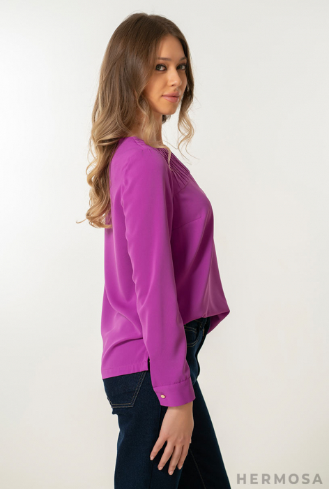 BLUZA AZURA - alba si mov [6]