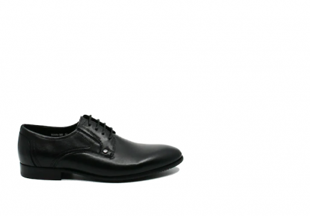 Pantofi Barbati - Pantofi formali Eldemas, negri, din piele naturala, Negru
