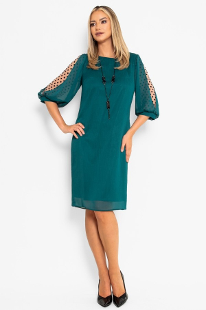 PRODUSE - Rochie din voal R 774 verde