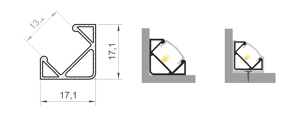 Profil LED P3-1