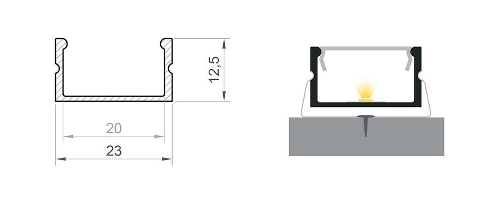 Profil LED P13-2
