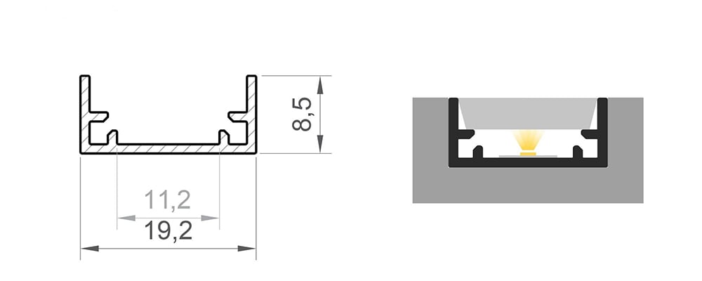Profil LED P11-1