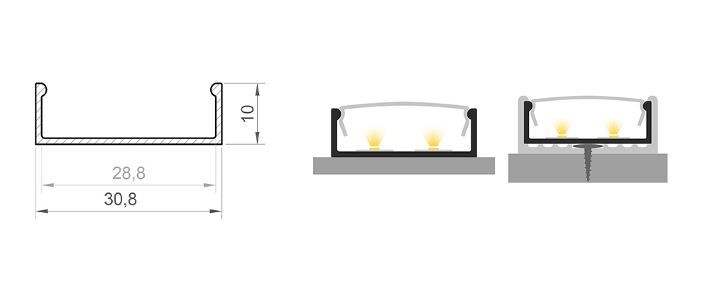 Profil LED P13-1