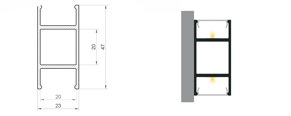 Profil LED P13-10