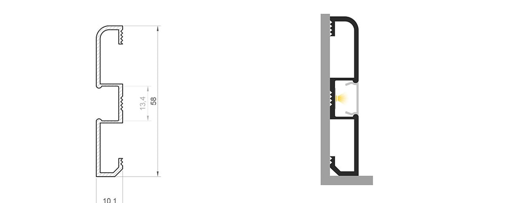 Profil LED P15-1