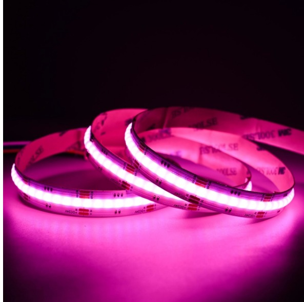 Banda LED COB RGB+6000K 896LED/M • 24V • 16W • IP20 • 860lm • 12mm [5]