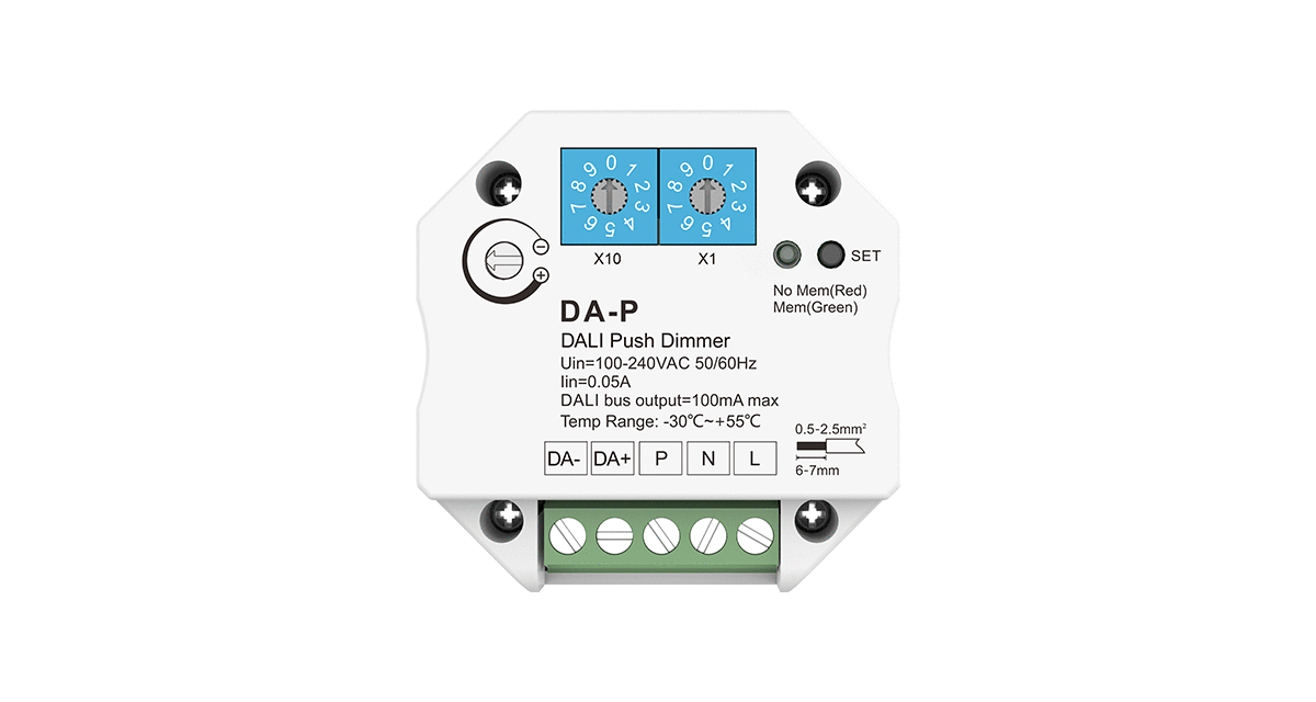 Convertor de semnal de control DALI (Push AC) - Control sonerie - Mono - 230VAC - DA-P [2]