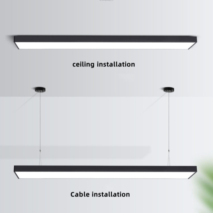 Lampa de tavan cu pandantiv LED  72W • 4680LM 1200*300*60 • alb neutru 4000K [5]