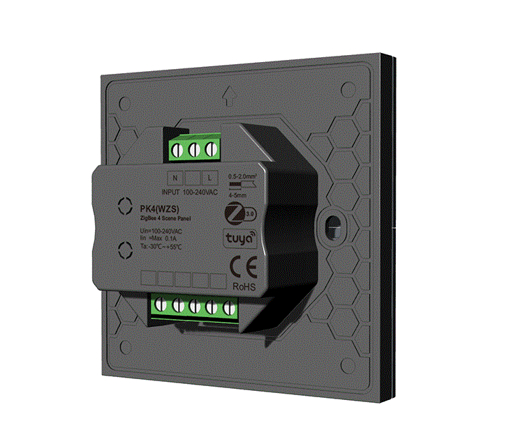 Panou LED montat pe perete - Zigbee 3.0 - 4 scene - 230V - PK4(WZS) [3]