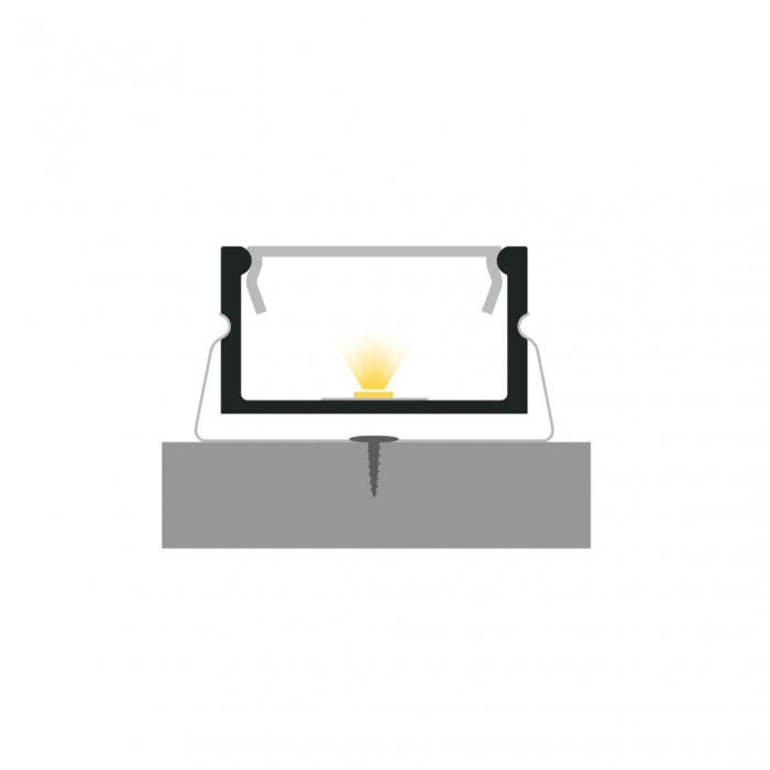 Profile LED P13-2 Aluminiu Alb 2M [3]