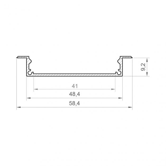 Profile LED P21-1 Aluminiu Negru 2M [2]