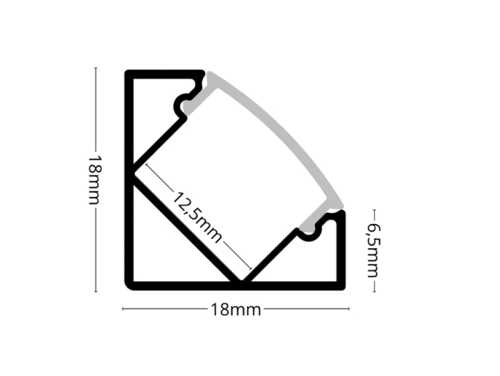 Profile LED P201 Aluminiu Anodizat 2M [2]