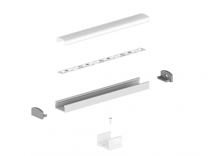 Profile LED P4-1 Aluminiu Negru 2M [4]