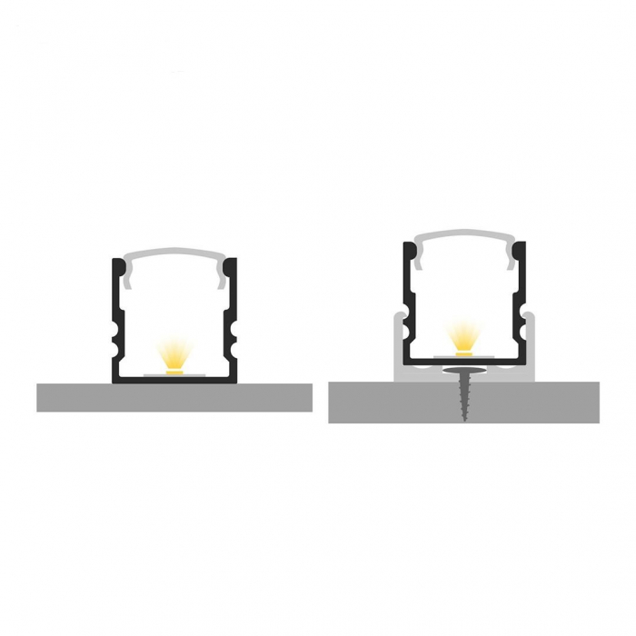 Profile LED P5-1 Aluminiu Anodizat 2M [3]