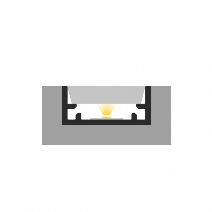 Profile LED P11-1 Aluminiu Alb 2M [2]