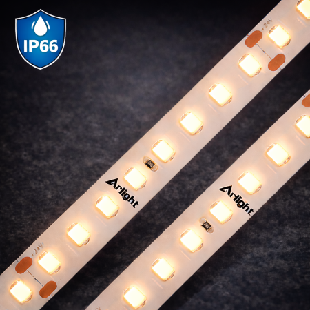 LED STRIP 24V - Banda LED • 112 LED / m • 24V • 14W • 2700K • IP66 •  1540lm • 8mm  • Cri92
