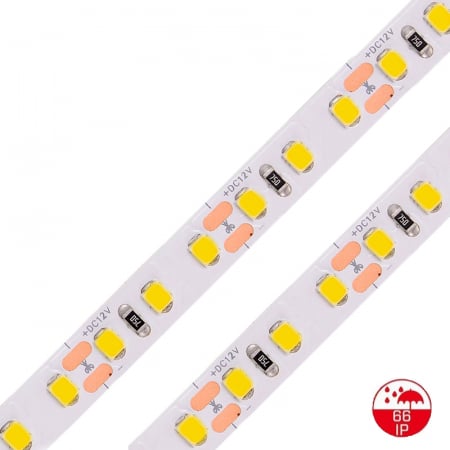 BANDA LED 12V - Banda LED • 120 LED / m • 12V • 9.6W • 6000K • IP66 • 960lm • 8.3mm