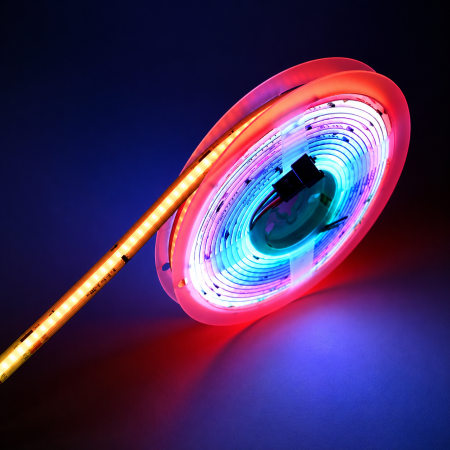 BANDA LED - Banda LED Digitala 784LED COB • 24V • 20W • RGB+6000k • IP20 • 10mm WS2814
