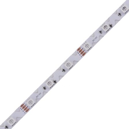 Banda LED zig-zag • 48 LED / m • 12V • 6W • RGB • IP20 • 6mm [1]