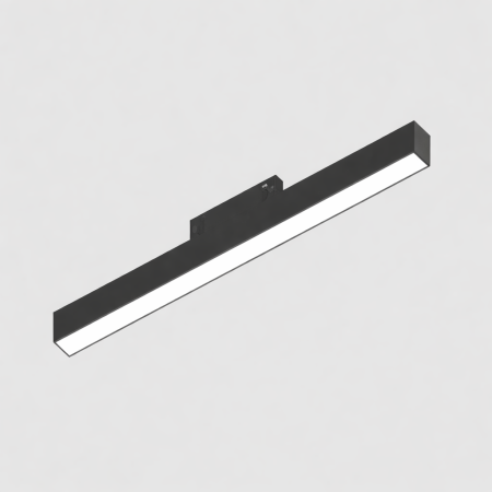 SINA MAGNETICA 5MM - Corp liniar Magnetic Negru 24V DC 18W 3000K 909LM 120° RA90 L600MM