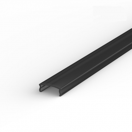 Profil LED P4-1 - Dispersor C1 Opal Negru 2M