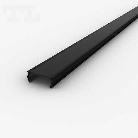 PROFILE LED - Dispersor C13 Opal Negru 2M