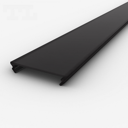 Profil LED GK23-7 - Dispersor C6 Opal Negru 2M