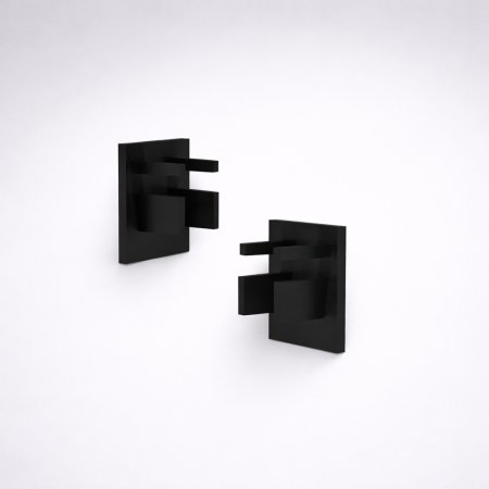 SINA MAGNETICA 5MM - Dopuri negre (set de 2 buc) pentru mini sina magnetica