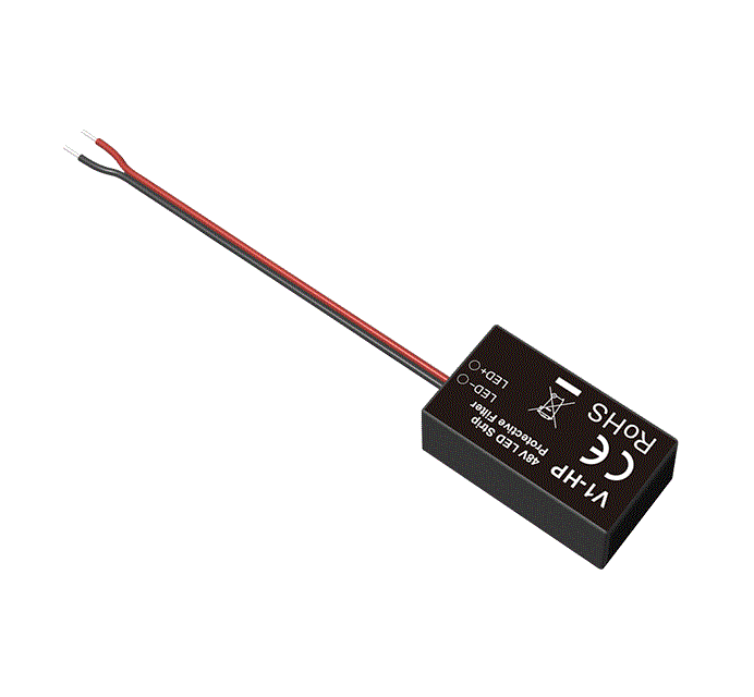 Sistem de control RF Mono - Filtru protector 1 canal pentru bandă LED cu tensiune constantă (CV), 12–48V DC – model V1-HP