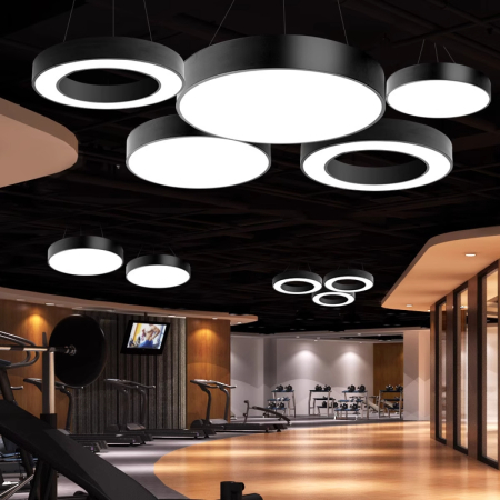 Lampa de tavan cu pandantiv LED moderna  54W • 3500LM Φ60CM • alb neutru 4000K [2]
