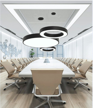 Lampa de tavan cu pandantiv LED moderna  72W • 4680LM Φ80CM • alb rece 6000K [3]
