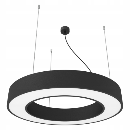 ILUMINAT BIROU - Lampa de tavan cu pandantiv LED moderna  60W • 3900LM Φ80CM • alb rece 6000K