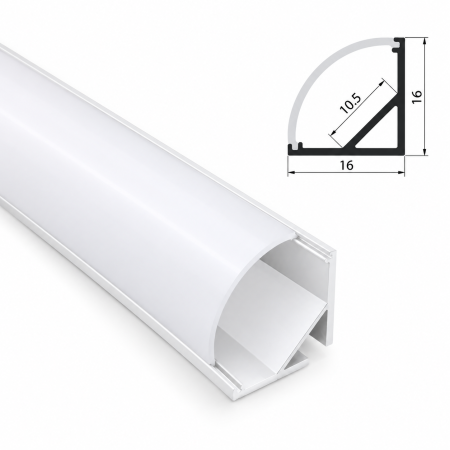 Profil LED de 2m Colt 2 Aluminiu + dispersol opal [3]