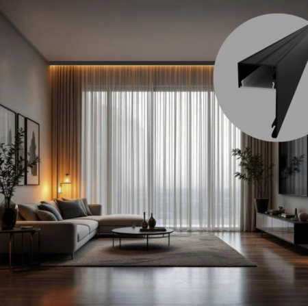 LED Profile Gallery - LED profile DECO LINE BLACK 2m