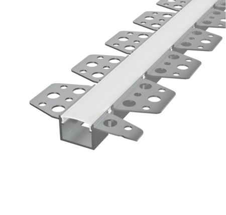 Profile LED Incastrate in Rigips - Profil LED flexibil de 2m incastrat Model 14 difuzor silicon