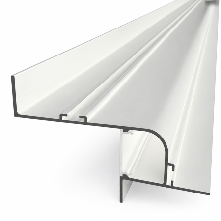 Profil LED SHADOW - Profil LED WALL-GLOW MAXI din aluminiu, alb, 2 m – iluminare indirectă pentru tavan și perete