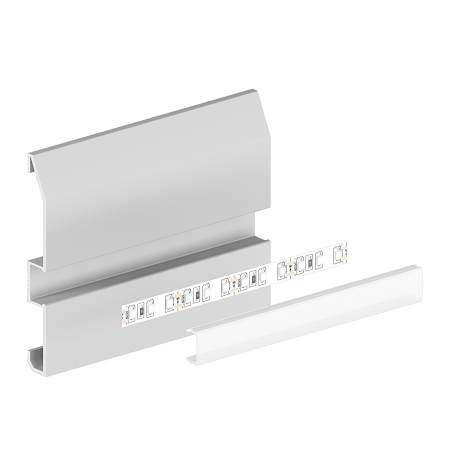 Profile LED P16-1 Aluminiu Negru Dispersor Opal 2M [3]
