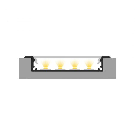 Profile LED P21-1 Aluminiu Negru 2M [2]